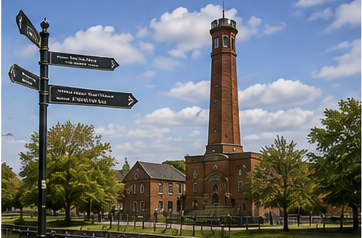 Canal-side industrial heritage in Smethwick, West Midlands