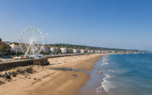 Paignton beach and seafront on the English Riviera in Devon