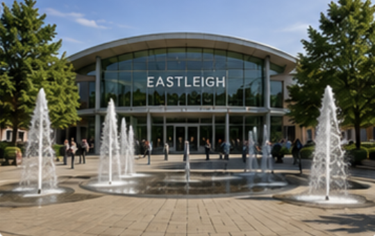 Eastleigh town centre in Hampshire