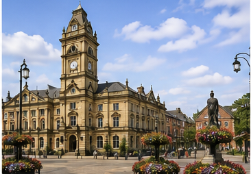 Historic town centre architecture in Walsall, West Midlands