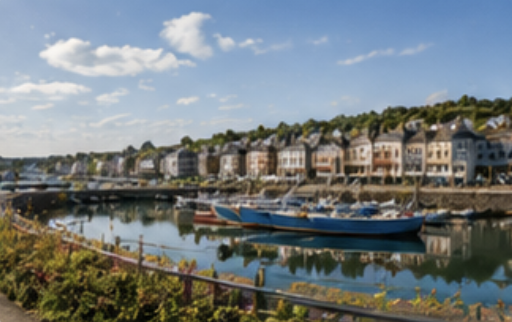 Waterfront and marina near Newton Abbot in South Devon