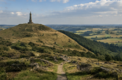 Rolling hills and countryside near Littleover, Derby