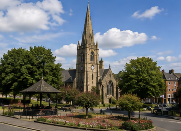 Horwich town centre near Bolton in the North West